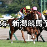 【新潟2歳ステークス】8/26(日) 新潟競馬 穴馬予想