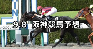 【エニフステークス】9/8(土) 阪神競馬 穴馬予想