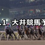 【神楽月賞】11/1(木)地方競馬 穴馬予想(大井競馬)
