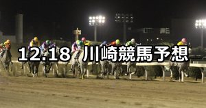 【師走特別】12/18(火)地方競馬 穴馬予想(川崎競馬)