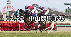 【中山大障害】12/22(土) 中山競馬 穴馬予想
