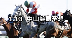 【ニューイヤーステークス】2019/1/13(日) 中山競馬 穴馬予想