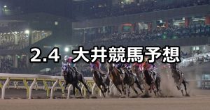【紅梅賞】2019/2/4(月)地方競馬 穴馬予想(大井競馬)