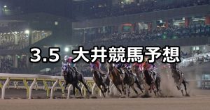 【八丈島フリージア賞】2019/3/5(火)地方競馬 穴馬予想（大井競馬）