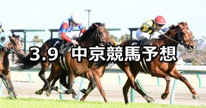 【トリトンステークス】2019/3/9(土) 中京競馬 穴馬予想