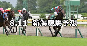 【関屋記念】2019/8/11(日) 新潟競馬 穴馬予想
