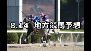 【サマーチャンピオン/黒潮盃】2019/8/14(水)地方競馬 穴馬予想(佐賀/大井競馬)