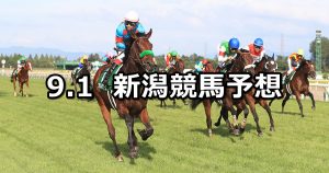 【新潟記念】2019/9/1(日) 新潟競馬 穴馬予想