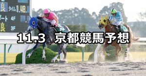 【みやこステークス】2019/11/3(日) 京都競馬 穴馬予想