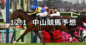 【ラピスラズリステークス】2019/12/1(日) 中山競馬 穴馬予想