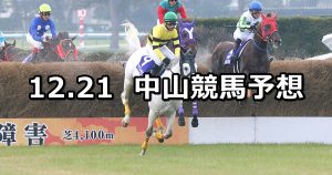 【中山大障害】2019/12/21(土) 中山競馬 穴馬予想
