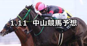【迎春ステークス】2020/1/11(土) 中山競馬 穴馬予想