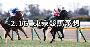 【共同通信杯】2020/2/16(日) 東京競馬 穴馬予想