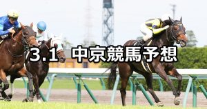 【豊明ステークス】2020/3/1(日) 中京競馬 穴馬予想