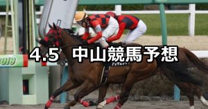 【春風ステークス】2020/4/5(日) 中山競馬 穴馬予想