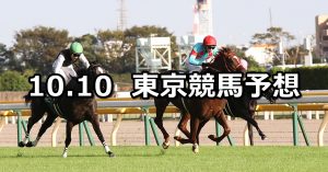 【サウジアラビアRC】2020/10/10(土) 中央競馬予想（東京競馬）