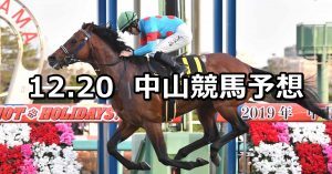 【ディセンバーステークス】2020/12/20(日) 中央競馬 穴馬予想（中山競馬）