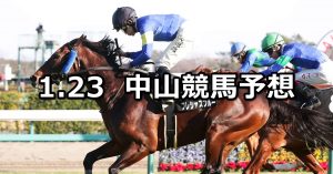 【初富士ステークス】2021/1/23(土) 中央競馬 穴馬予想（中山競馬）