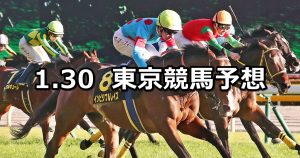 【白富士ステークス】2021/1/30(土) 中央競馬 穴馬予想(東京競馬)