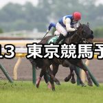 【エプソムカップ】2021/6/13(日) 中央競馬 穴馬予想(東京競馬)