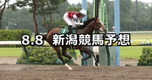 【レパードステークス】2021/8/8(日) 中央競馬予想（新潟競馬）
