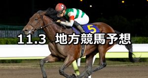 【JBCクラシック/JBC2歳優駿 他】2021/11/3(水)地方競馬 穴馬予想(金沢/門別競馬)