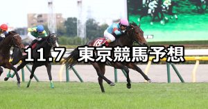 【アルゼンチン共和国杯】2021/11/7(日) 中央競馬予想(東京競馬)