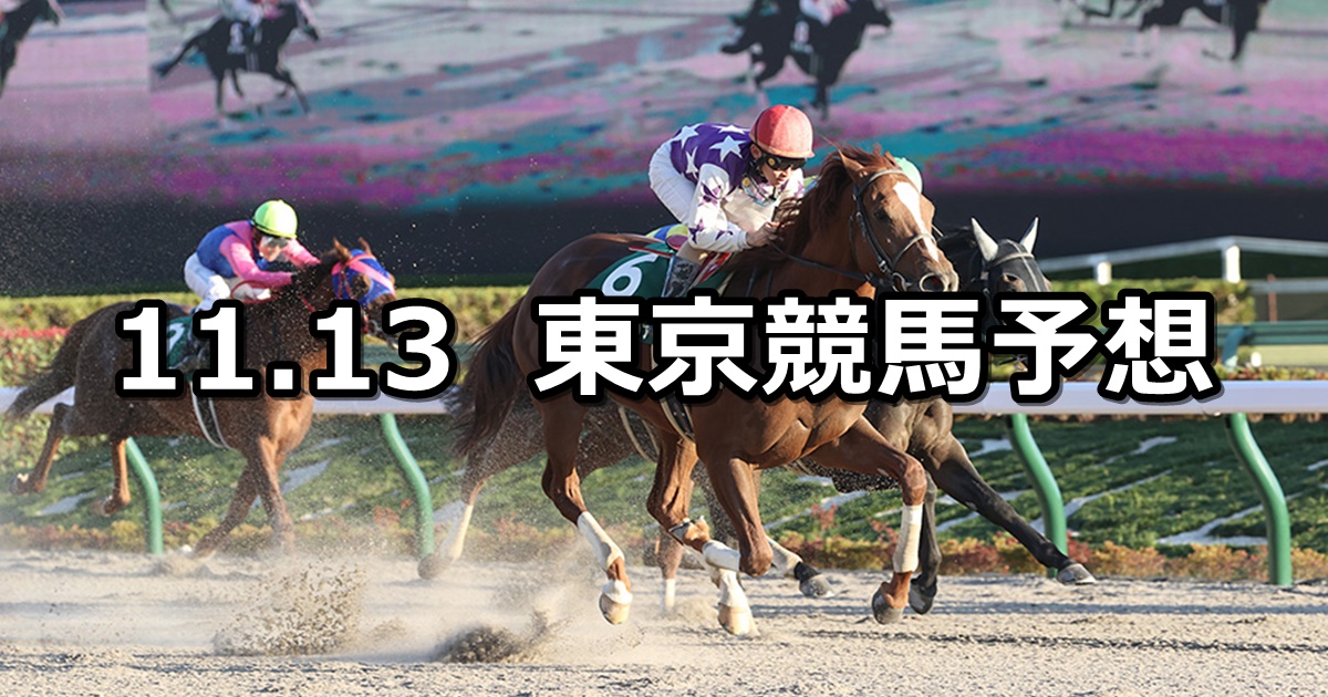 【武蔵野ステークス】2021/11/13(土) 中央競馬予想（東京競馬）