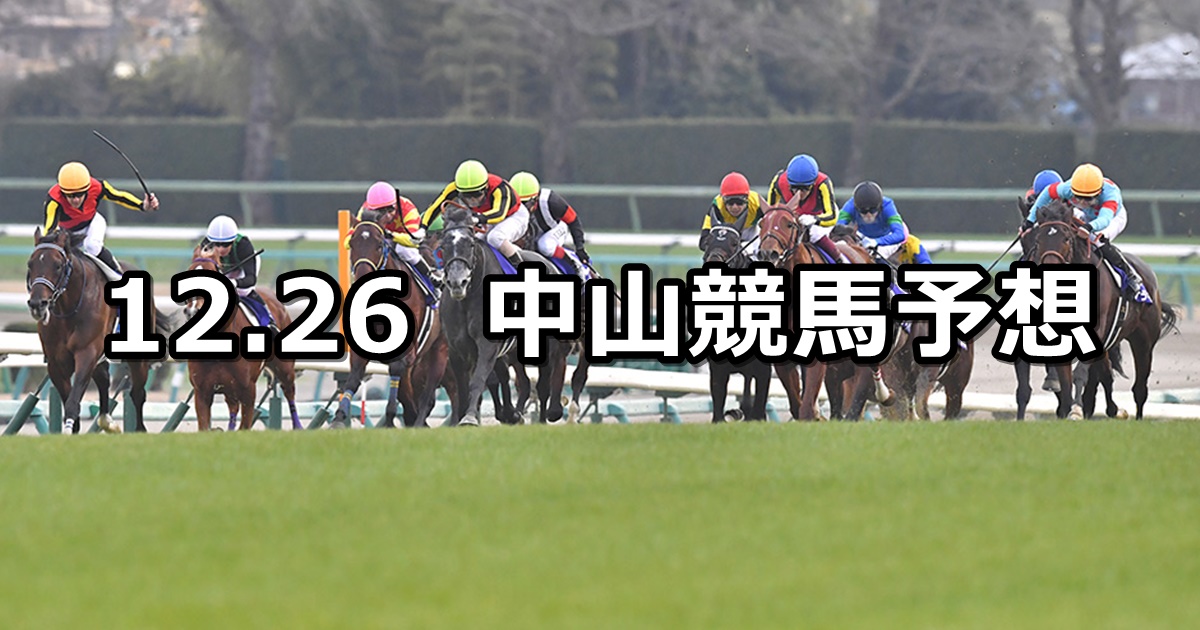 【有馬記念】2021/12/26(日) 中央競馬 穴馬予想（中山競馬）