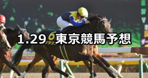【白富士ステークス】2022/1/29(土) 中央競馬予想(東京競馬)