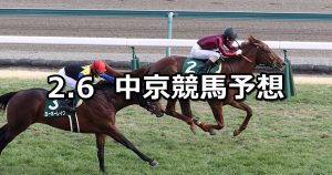 【きさらぎ賞】2022/2/6(日) 中央競馬 穴馬予想（中京競馬）