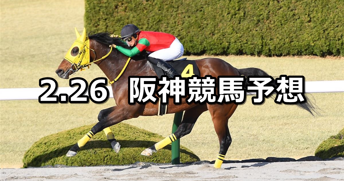 【仁川ステークス】2022/2/26(土) 中央競馬 穴馬予想（阪神競馬）
