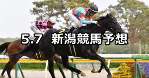 【谷川岳ステークス】2022/5/7(土) 中央競馬 穴馬予想(新潟競馬)