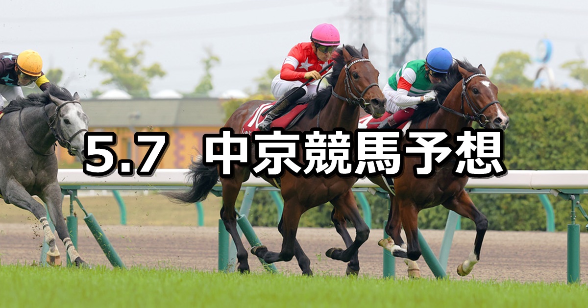 【京都新聞杯】2022/5/7(土) 中央競馬 穴馬予想（中京競馬）