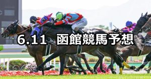 【函館日刊スポーツ杯】2022/6/11(土) 中央競馬 穴馬予想(函館競馬)