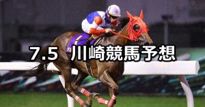 【七夜月特別】2022/7/5(火)地方競馬 穴馬予想（川崎競馬）