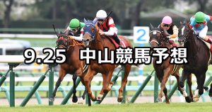 【オールカマー】2022/9/25(日) 中央競馬 穴馬予想(中山競馬)