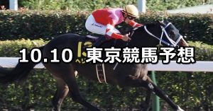 【グリーンチャンネルカップ】2022/10/10(月) 中央競馬 穴馬予想（東京競馬）