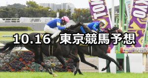 【オクトーバーステークス】2022/10/16(日) 中央競馬 穴馬予想(東京競馬)