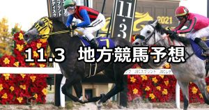 【JBCクラシック/JBC2歳優駿/トパーズ賞】2022/11/3(木)地方競馬 穴馬予想（盛岡/門別/大井競馬）