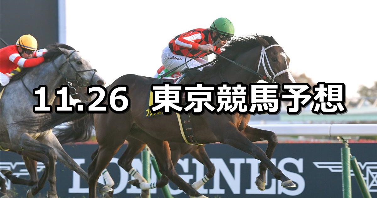 【キャピタルステークス】2022/11/26(土) 中央競馬 穴馬予想（東京競馬）