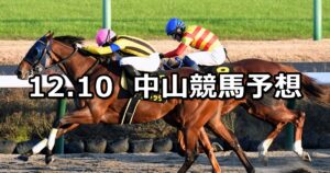 【師走ステークス】2022/12/10(土) 中央競馬 穴馬予想（中山競馬）