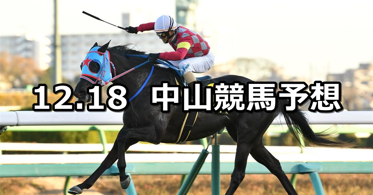 【ディセンバーステークス】2022/12/18(日) 中央競馬 穴馬予想（中山競馬）