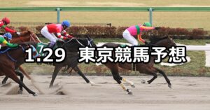 【根岸ステークス】2023/1/29(日) 中央競馬 穴馬予想（東京競馬）