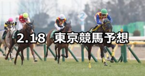 【ダイヤモンドステークス】2023/2/18(土) 中央競馬 穴馬予想（東京競馬）