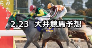 【雲取賞】2023/2/23(木)地方競馬 穴馬予想（大井競馬）