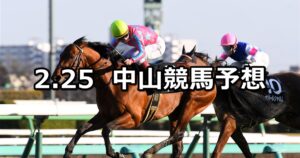 【幕張ステークス】2023/2/25(土) 中央競馬 穴馬予想（中山競馬）