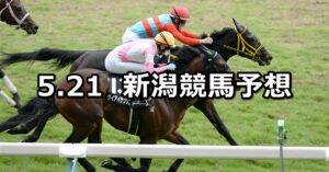 【韋駄天ステークス】2023/5/21(日) 中央競馬 穴馬予想（新潟競馬）
