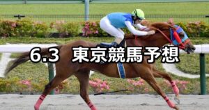 【アハルテケステークス】2023/6/3(土) 中央競馬 穴馬予想(東京競馬)