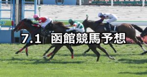 【TVh杯】2023/7/1(土) 中央競馬 穴馬予想（函館競馬）